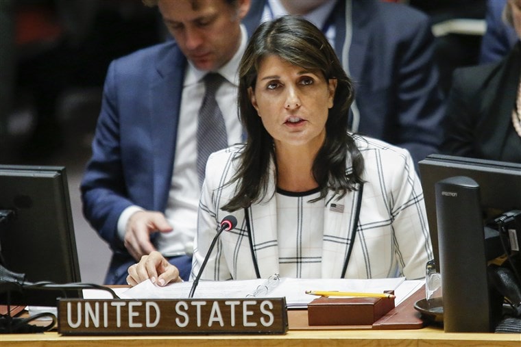 The Resignation Of American UN Ambassador Nikki Haley